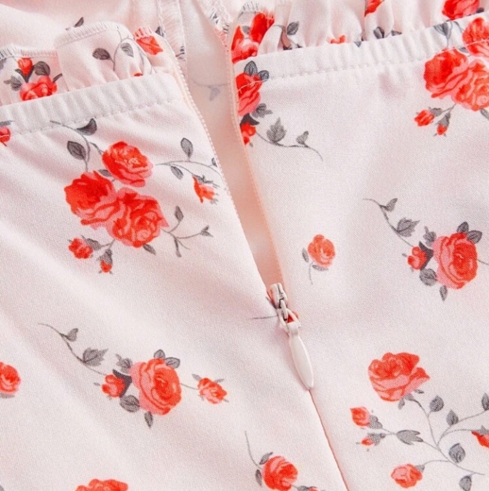 Boho Rose print Dress - Picture 2 of 6